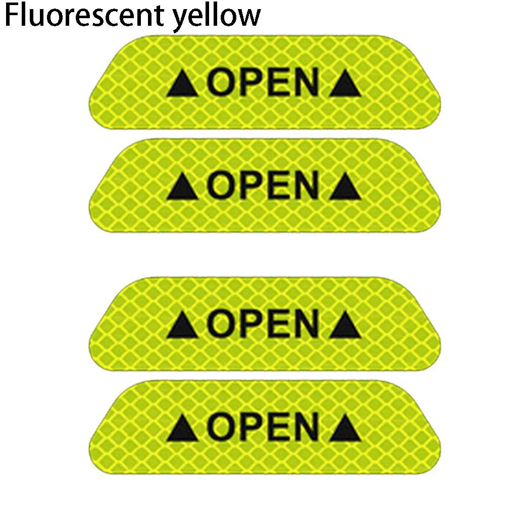 

Safety Reflective Tape Car Door Stickers Reflective Car Sticker Warning Stickers Bumper Sticker флуоресцентний жовтий колір