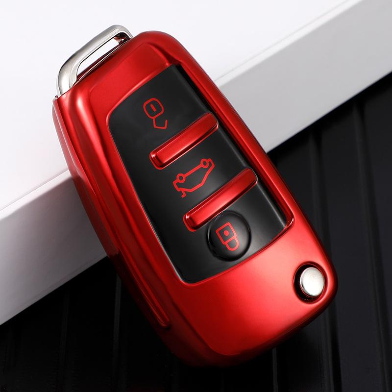 New Fashionable Car Remote Key Case Cover Protective Shell For  C6 R8 A1 A3 Q3 A4 A5 Q5 A6 S6 A7 B6 B7 B8 8P 8V 8L TT RS Sline