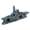 Simulation Resin Hide Boat Fish Tank Aquarium Ornaments Decor