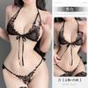 Lace three-point suit female sexy small breasts show big pure desire underwear cute pajama suit
