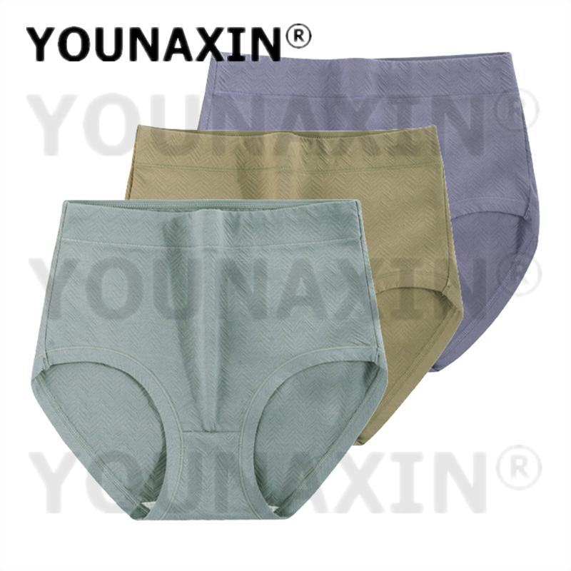 3 stykker truser i stor størrelse dameundertøy Høy midje undertøy bomull underbukser jenter store truser underbukser XL 2XL 3XL 4XL 5XL 6XL