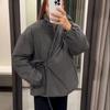 Damen Schnür-Wickel Kimono-Stil Jacke V-Ausschnitt Langärmelig Gefüttert Warme Jacke Mantel 2026 Frühling Herbst Neu Damen Unifarben Oberbekleidung