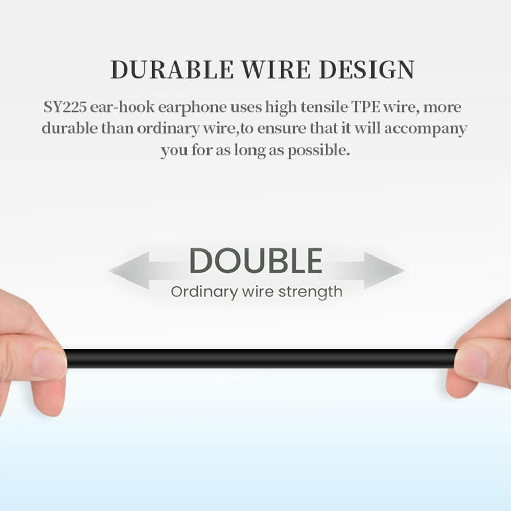 D-Form, weicher Ohrbügel, 3,5-mm-Stecker, einseitiger Headset-Kopfhörer für Laptop-PC