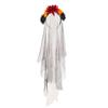 Halloween Costume Halloween Veil Headband Gothic Witch Hair Hoop  Hair Accessories