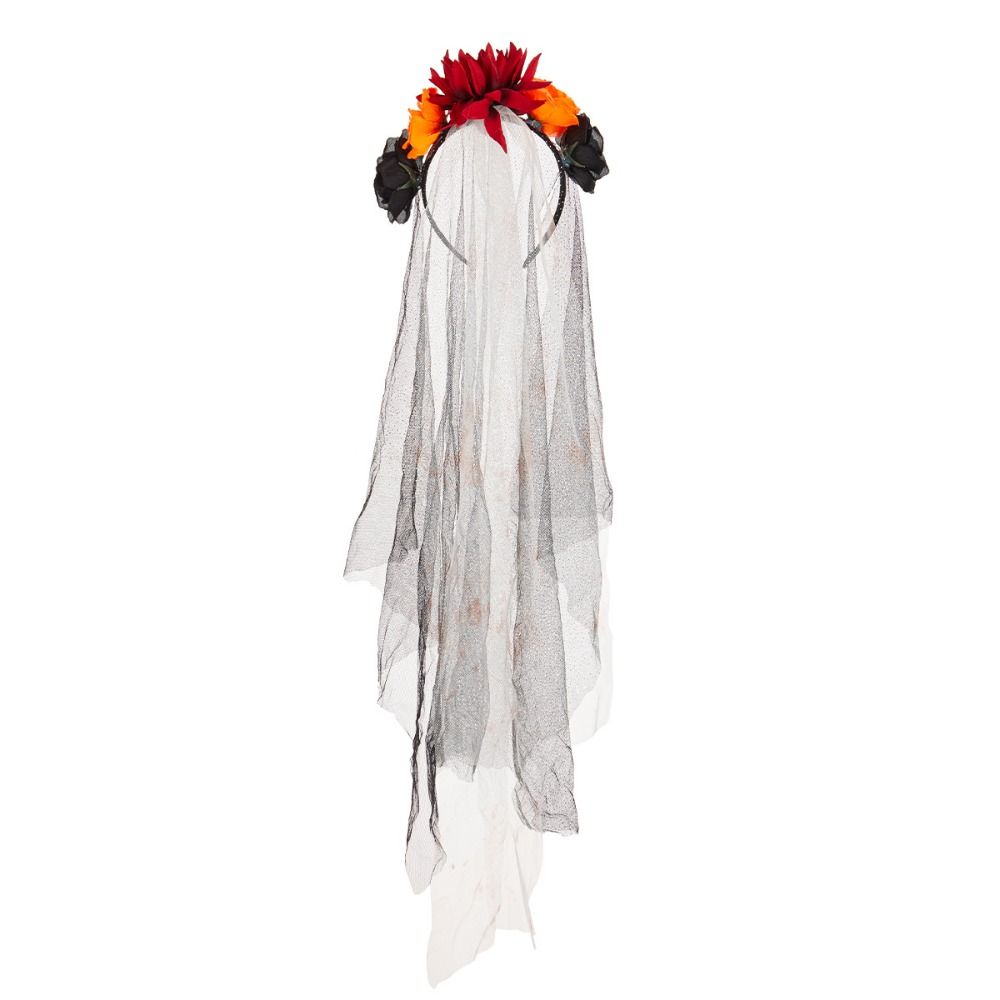 Halloween Costume Halloween Veil Headband Gothic Witch Hair Hoop Hair Accessories