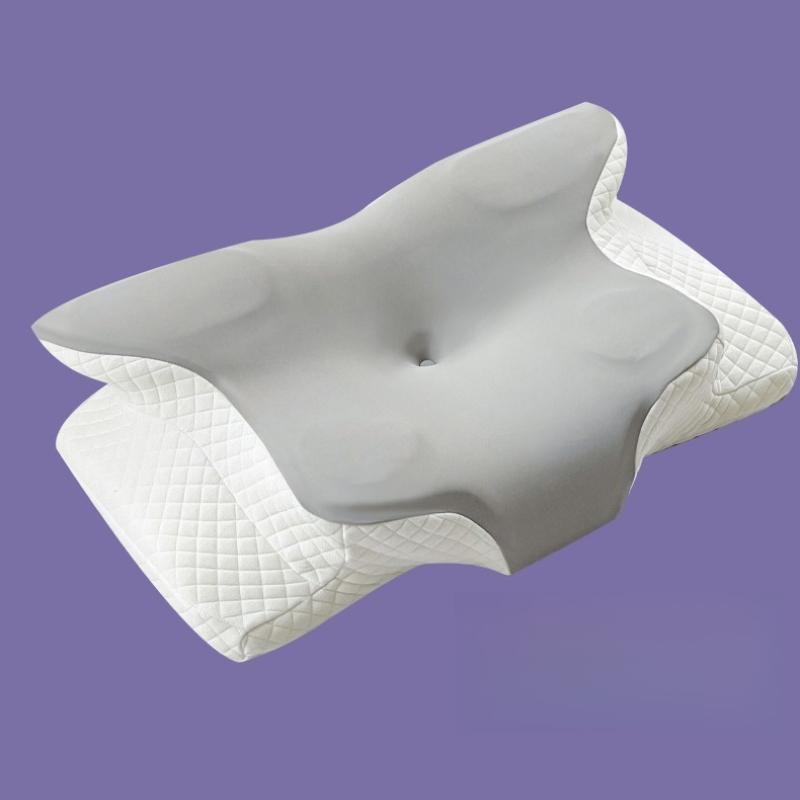 1pcs Mid Concave Butterfly Shaped Memory Pillow Slow Rebound Memory Cotton Headrest Neck Protection Pillow Ergonomic Design Traction Pillow Beding