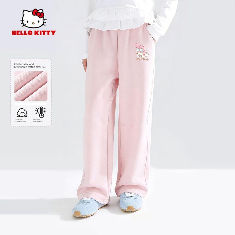 Hello Kitty Girls' Sweatpants Spring and Autumn Style Children's Trendy Pants Spring Girls' Carrot Pants Big Kids' Sweatpants