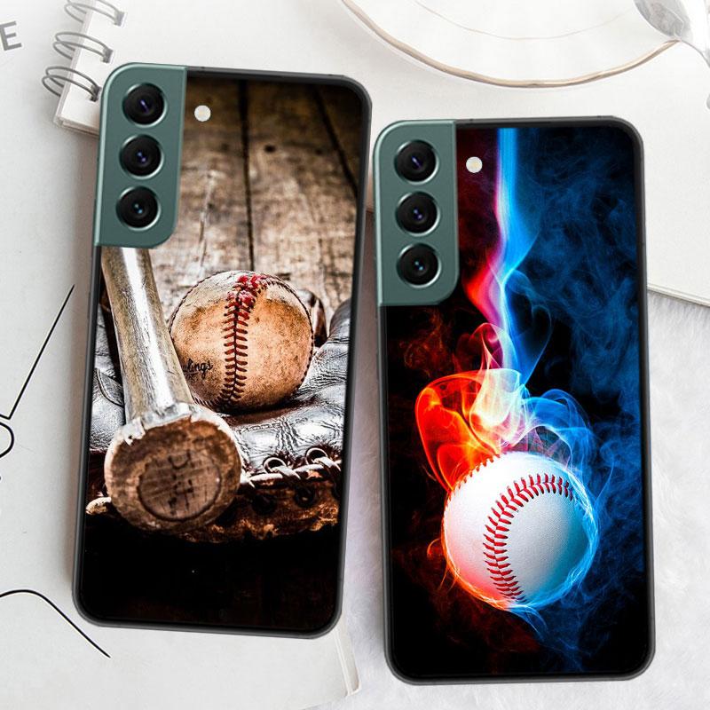 Baseball Phone Case For Samsung Galaxy S22 S25 Ultra S21 S10 Plus S25Edge S20 S23 S24 FE S10E Cover Silicone Soft TPU Clear Shel