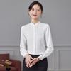 Women's Stand Collar Long Sleeve Professional Blouse