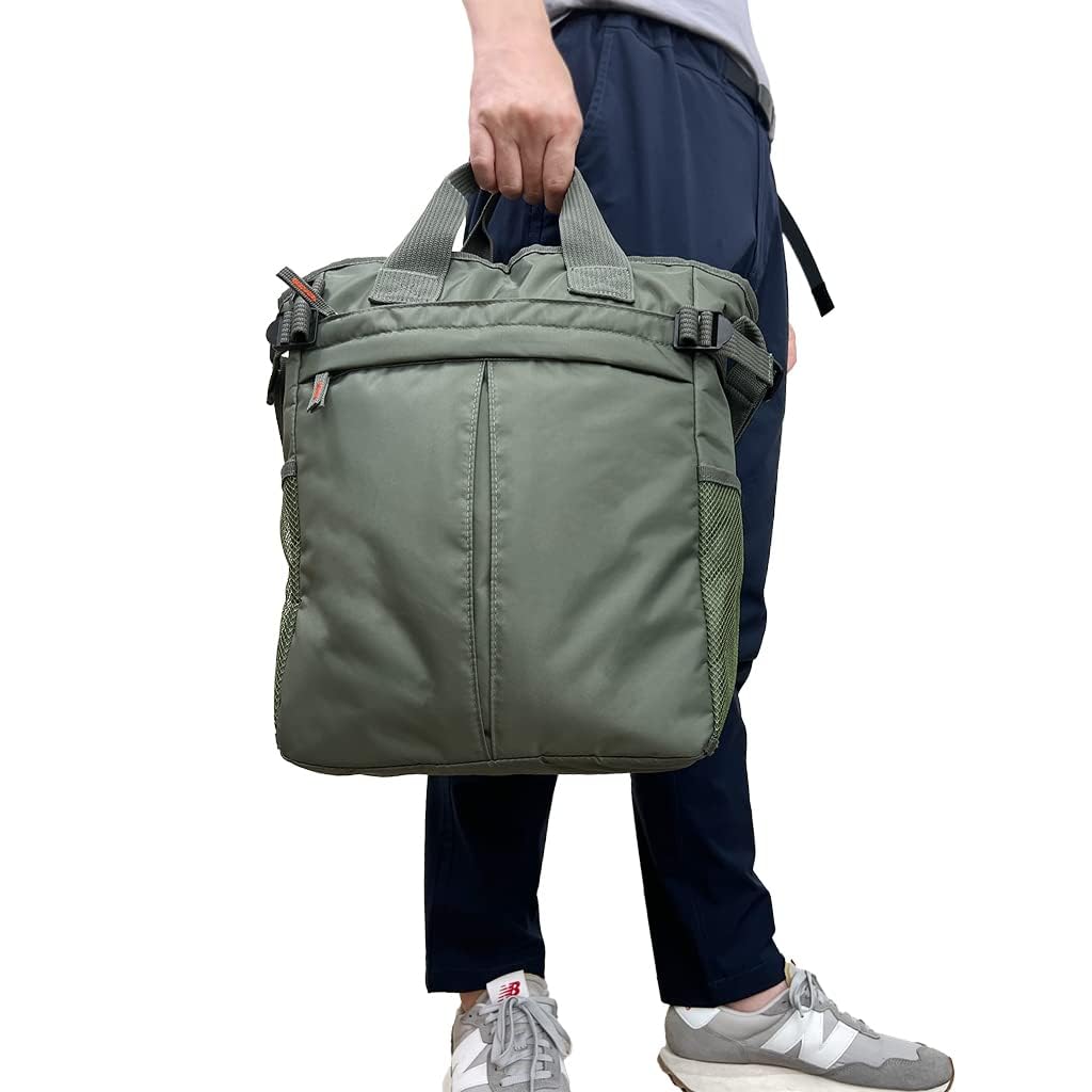 Multifunktionale Bonded Tote Bag Tote Groß A4 Nylon 3E77 [PARTNER] [Multifunktionale Tasche, Fassungsvermögen, Größe, Herren-Tote, Lässig, Leicht,