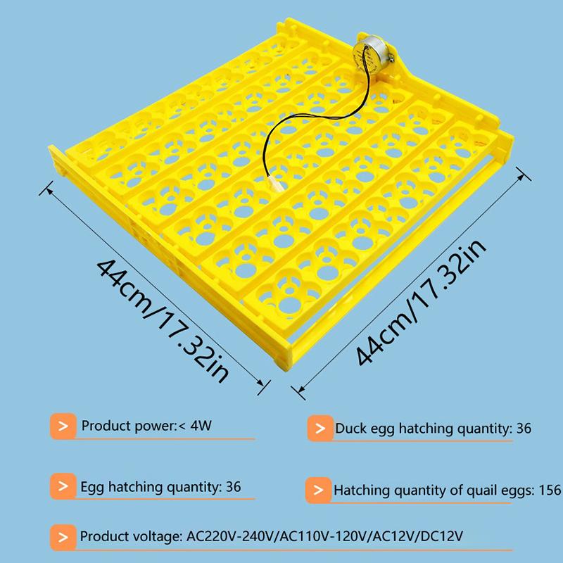 24/36 Grid Eggs Incubator Eggs Automatic Incubator Motor Turn Tray Poultry Incubation Equipment Farm Poultry Hatching Device
