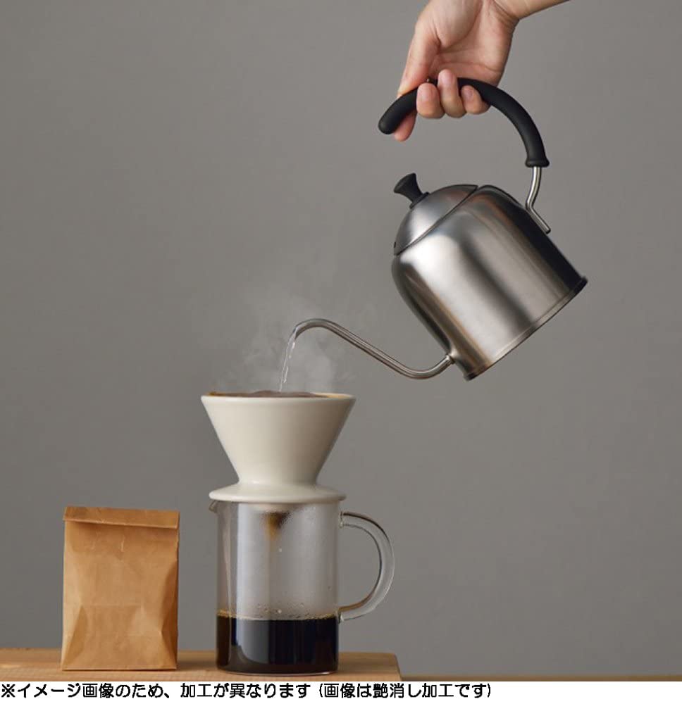 Miyazaki Manufacturing Miyacoffee Coffee Pot, 1.2L, IH Compatible, Mirror, MCO-2