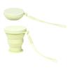 Foldable Silicone Travel Cup with Lid Reusable Water Bottle for Outdoor Camping Gym Heat-Resistant Coffee Cup BPA-Free Portable Mouthwash Cup