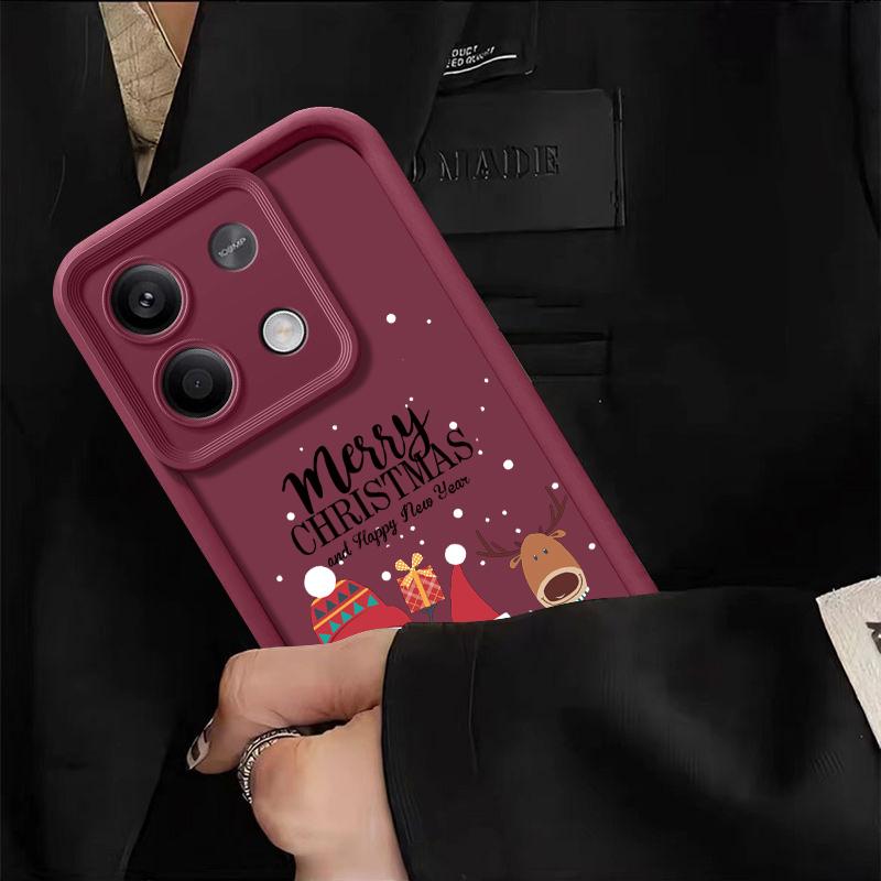 Merry Christmas Phone Case For Xiaomi Redmi Note 14 13 12 Pro Note 13 14 Pro Plus 5G 13 13C 4G 11 10 Pro Soft Silicone TPU Cover
