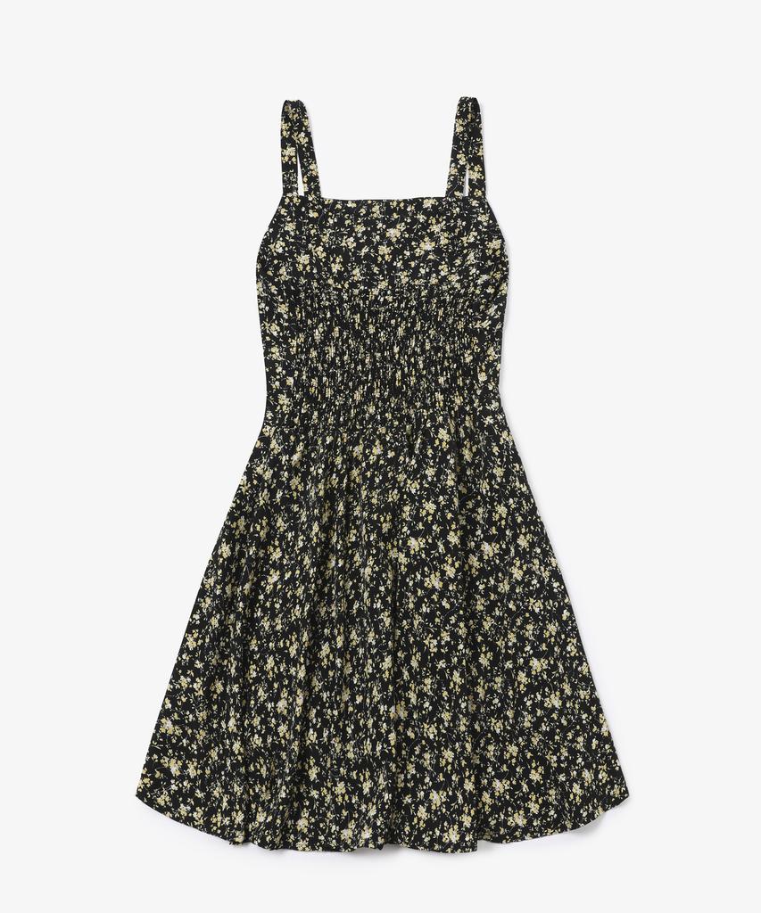 Solteuaenchokollis Flower Sleeveless Dress Black 4W232J002