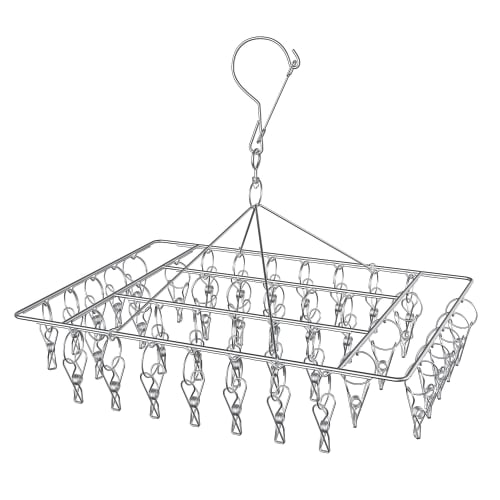 VECELO Clothes Drying Rack, 40 Clothespins, 28 X 36 Cm, WJ9