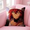o-Overlord Anime Cushion Cover Comfortable Reversible Pillow Cover Ideal for Car Sofa Bedroom & Beyond