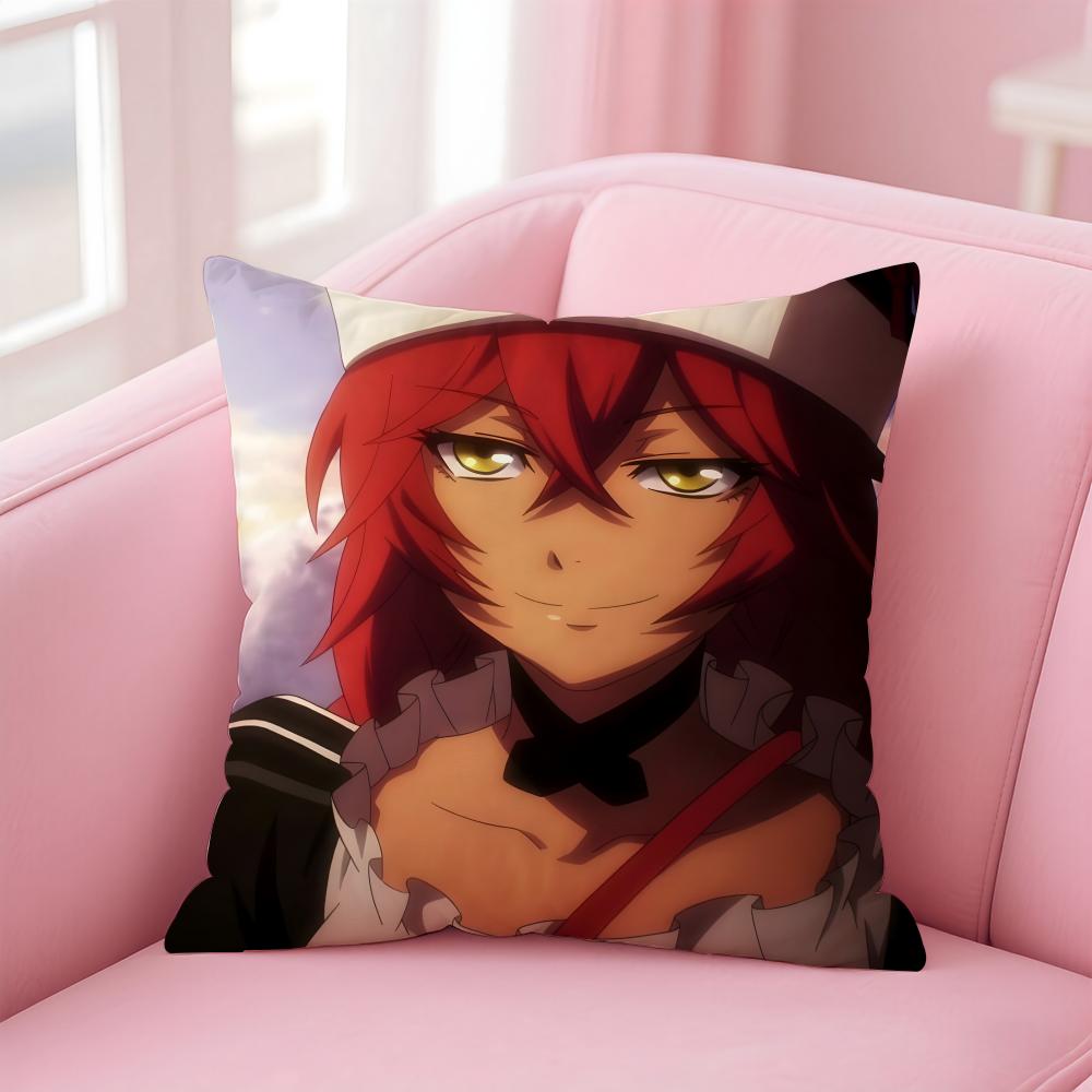 o-Overlord Anime Cushion Cover Comfortable Reversible Pillow Cover Ideal for Car Sofa Bedroom & Beyond