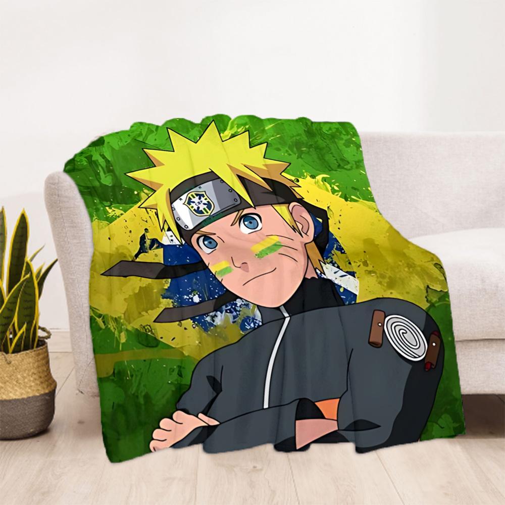 1pc Narutos Dynamic Pose Outdoor Blanket, Soft And Comfortable Blanket, Casual Warm, Camping Travel Blanket, Birthday Gift. M7140145