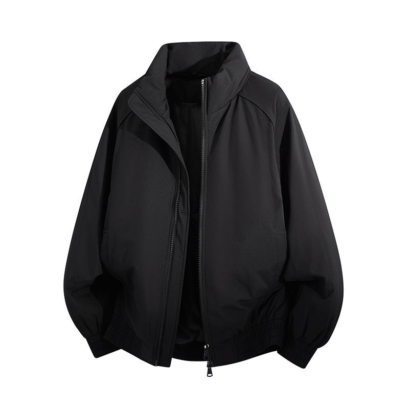 Hot Trendy Men's Winter Cotton Stand Collar Jacket - Casual Loose Fit Warm Outerwear for Couples
