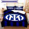 FC. Set Copripiumino con Fantasia Stampata Internazionale Milano – include 1 copripiumino e 2 federe coordinate Decorazione per la camera da letto Regali di Natale