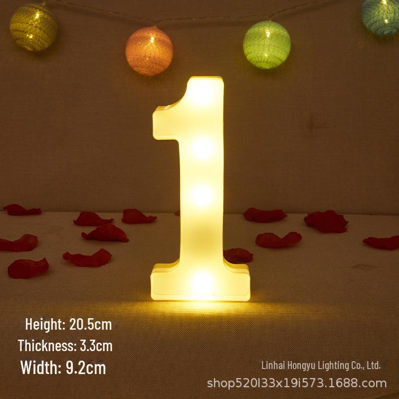 26 English Letter Night Lamp for Wedding Proposal or Decor