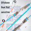 Sea Fishing Rod with Luminous Tip for Nearshore Boat, Ideal for Yellow Croaker and Octopus, Solid Build and Long Cast Capacity.