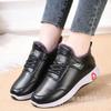 Women's Waterproof Leather Snow Boots with Fleece Lining - Warm, Non-Slip, Comfortable, Ideal for Middle-aged and Elderly.