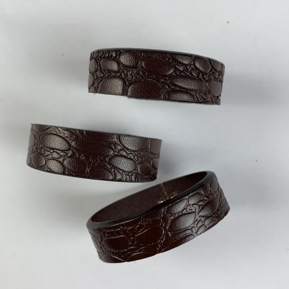 3PCS Cow Genuine Leather Belt Loop Keepers DIY Waist Belt Holders For 3.5/3.8cm Belt Accessories