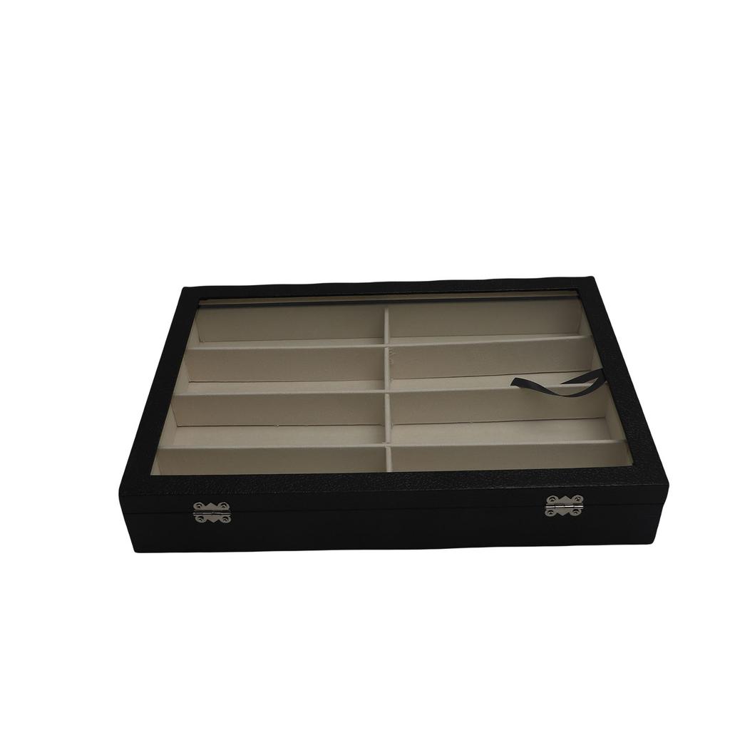 Multi Sunglasses Organizer for Women Men Eyeglasses Eyewear Display Case with 8 Slots Jewelry Watch Organizer Glasses