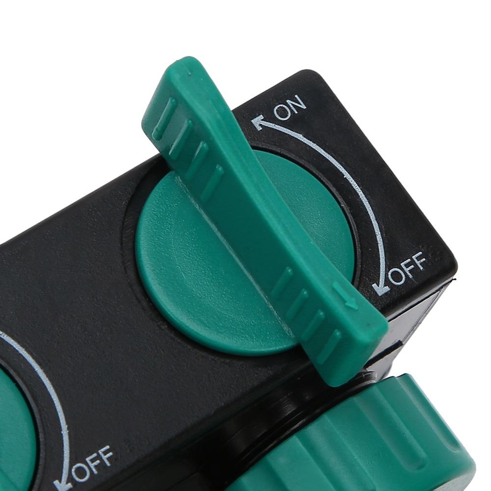 Plastic Hose Splitter Green Water Spigot Splitter Durable Hose Tap Splitter  Lawn Irrigation
