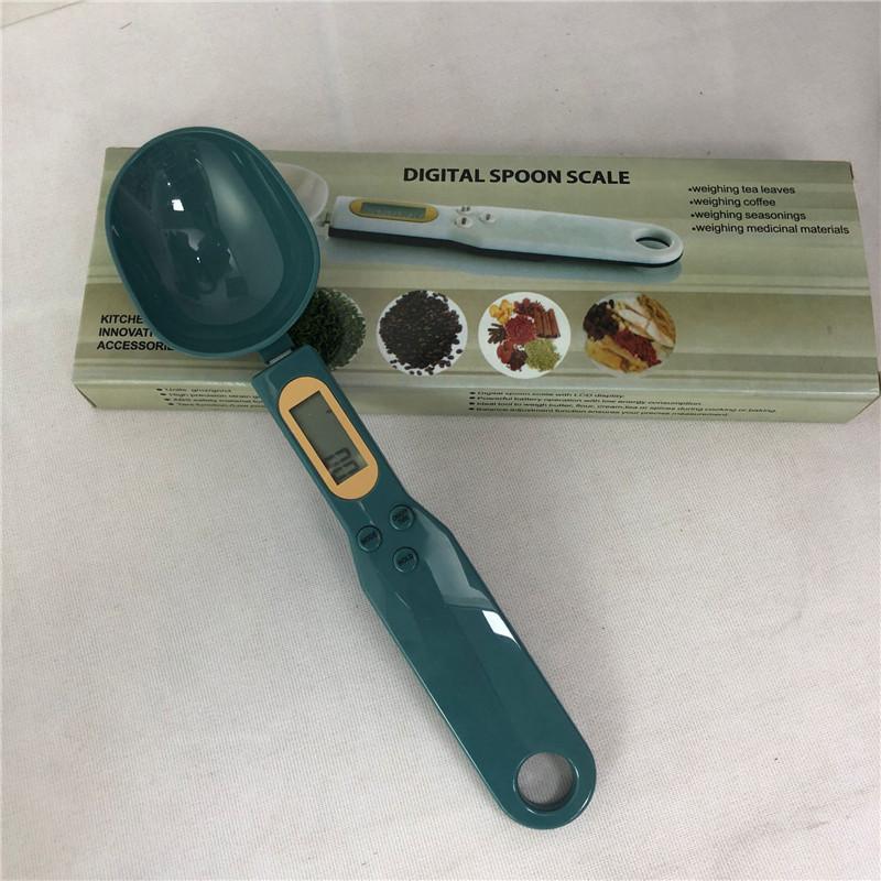 Bilancia Cucchiaio Portatile Cucchiaio Misuratore Elettronico da Cucina Display LCD Peso Altamente Accurato Cibo 500g/0.1g Strumenti di Pesatura per Erbe da Forno