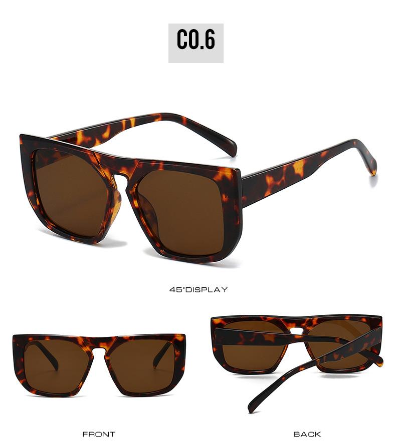 New Oversized Square Frame Women Sunglasses Fashion Brand Designer Trendy Men Sunglass Outdoor Driving Travel Eyeglasses Uv400