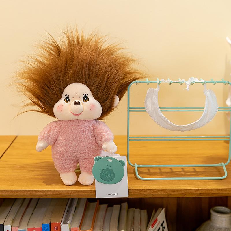 New Style Breast Butt Plush Toys for Girls Birthday Gift DIY Hairstyle Monkey Rag Doll Doll