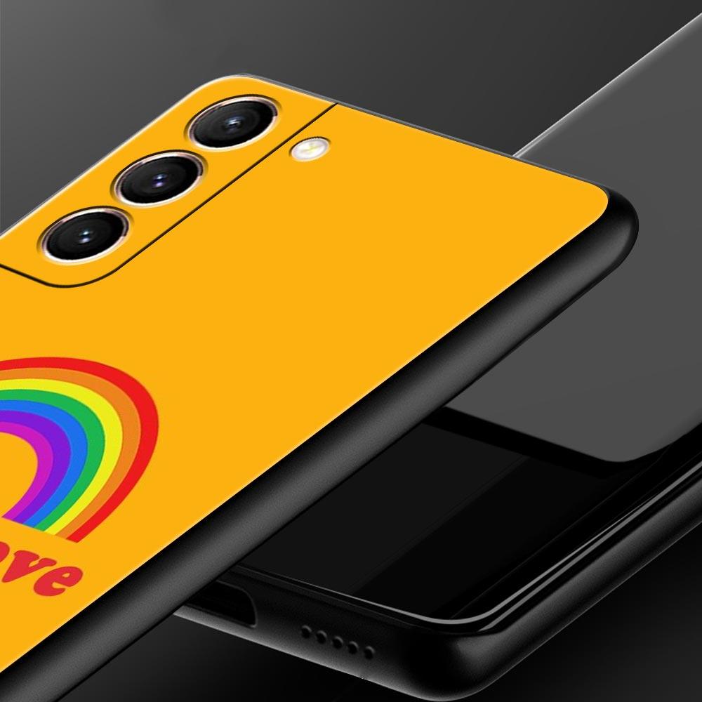 Gay Lesbian Rainbow Pride Phone Case Cover for Samsung Galaxy S25 S24 S23 S22 S20 S21 FE Ultra S25 Edge S10 Plus Soft TPU Shell