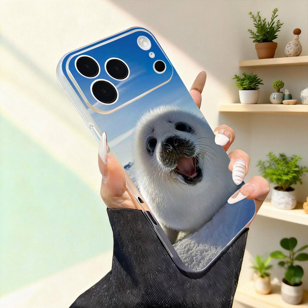 

Funny Seal Animal Cute Phone Case For iPhone 17,16,15,14,13,12,11,Pro,Max,Plus,Mini,SE4,E Magnetic For Magsafe Wireless iPhone15pro