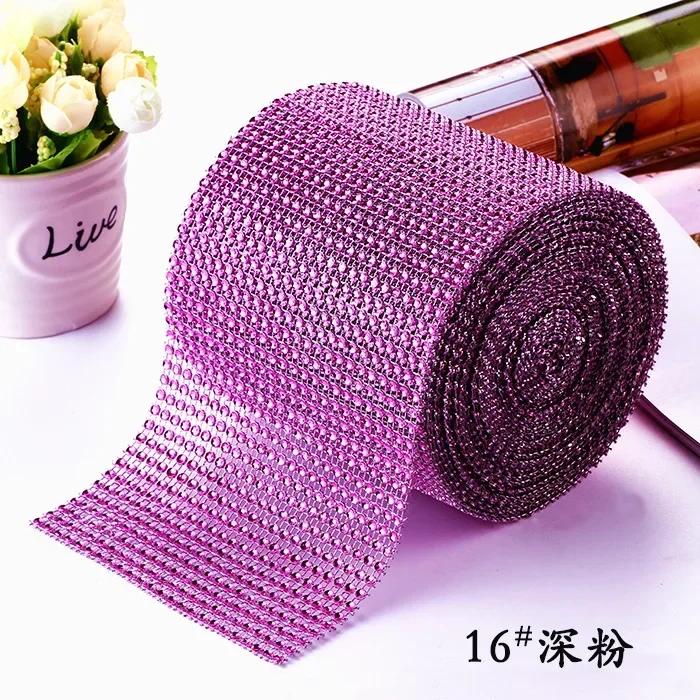 1Yard Sparkle 24Row DiamondRhinestones Ribbon Rhinestone Ribbon Silver Crystal Mesh Rhinestone Wrap DIY Crafts Wedding Decor