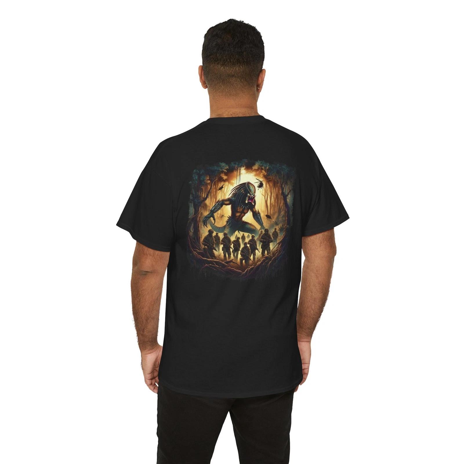 Predator jungle Illustration Tee | Back Print XL