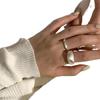 Matte Brushed Open Band Ring for Women, Personalized and Versatile Style, Popular Index Finger Accessory.