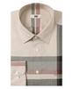 DAKS SHIRTS Cotton Blend Big Check Shirt Regular Fit Beige_Dma1Shcl101I1