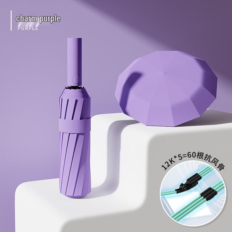 Extra Large Automatic Umbrella with Reinforced Anti-UV Sun Protection and Custom Print