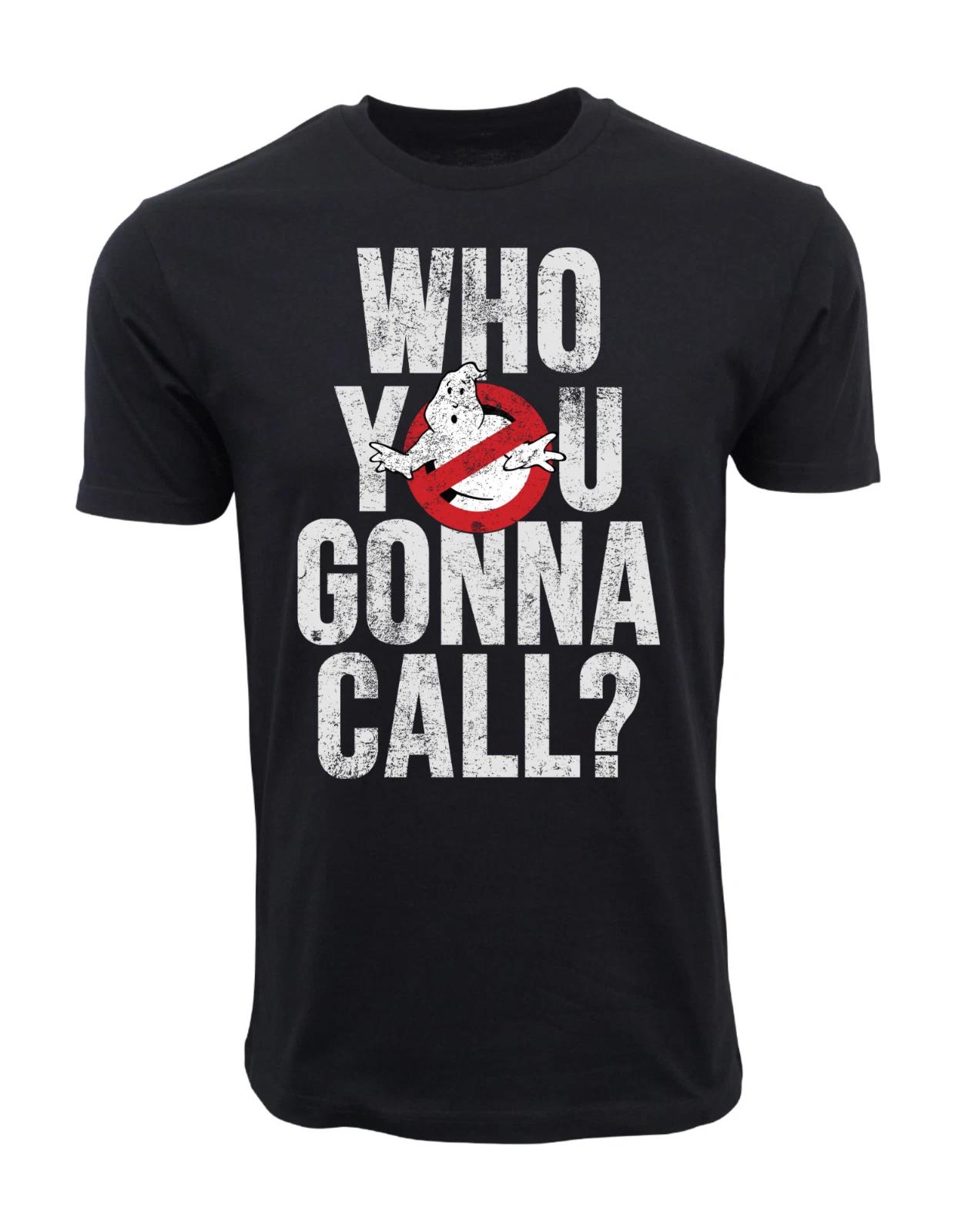 Men s Casual Graphic GHOST BUSTERS WHO YOU GONNA CALL MENS T SHIRT ... XL