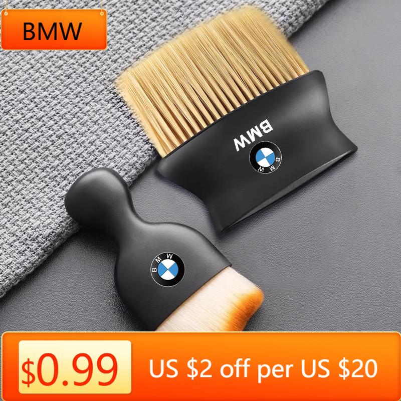 BAGH3 Car Sticker Car Interior Cleaning Soft Brush Gap Dust Tool Accessories For BMW X1 X2 X3 X5 X4 X6 X7 G30 G20 G32 G11 G12 F40 F30