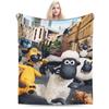 Shaun the Sheeps Plush Blanket Children  Flannel Throw Blanket For Couch Chair Sofa Bed Soft   Quality Bedspread Gift Idea
