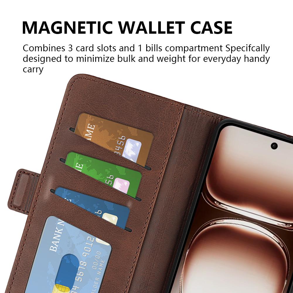 For Oppo Reno12 5G (Global) Phone Case Calf Texture Leather Stand Wallet Cover