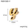 CARLIDANA Stainless Steel Gold PVD Plated DIY Lower Case 7mm Letter Alphabet Initial Charm Pendant Accessories Jewelry Fitting