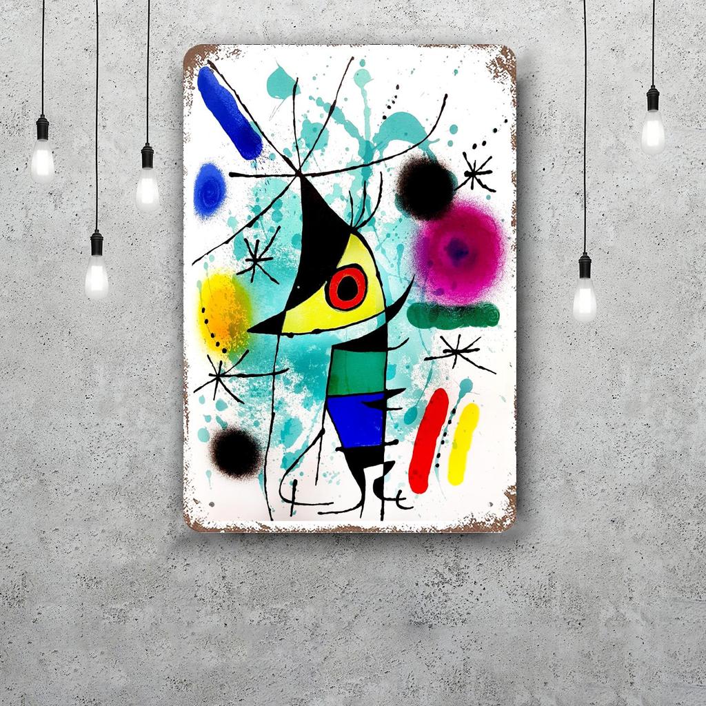 miro art Vintage Tin Sign Home Decor Wall Decor Art Wall Mural Room Decoration Decor Retro Metal Sign Plate Bar Posters