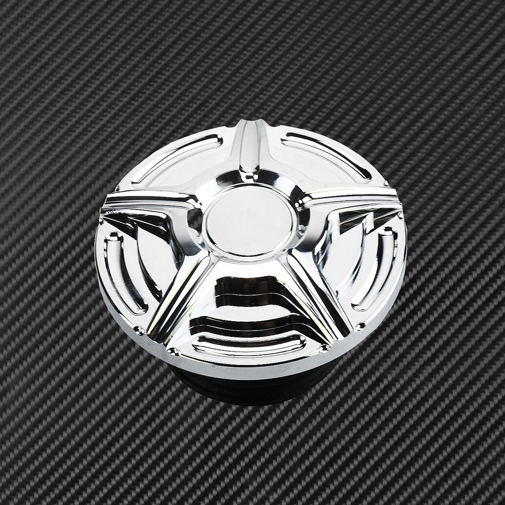 Motorcycle Crown Style Vented Fuel Tank Cap CNC Oil Cap Fuel Gas Tank Cover For Harley Sportster Dyna Softail Touring Road King