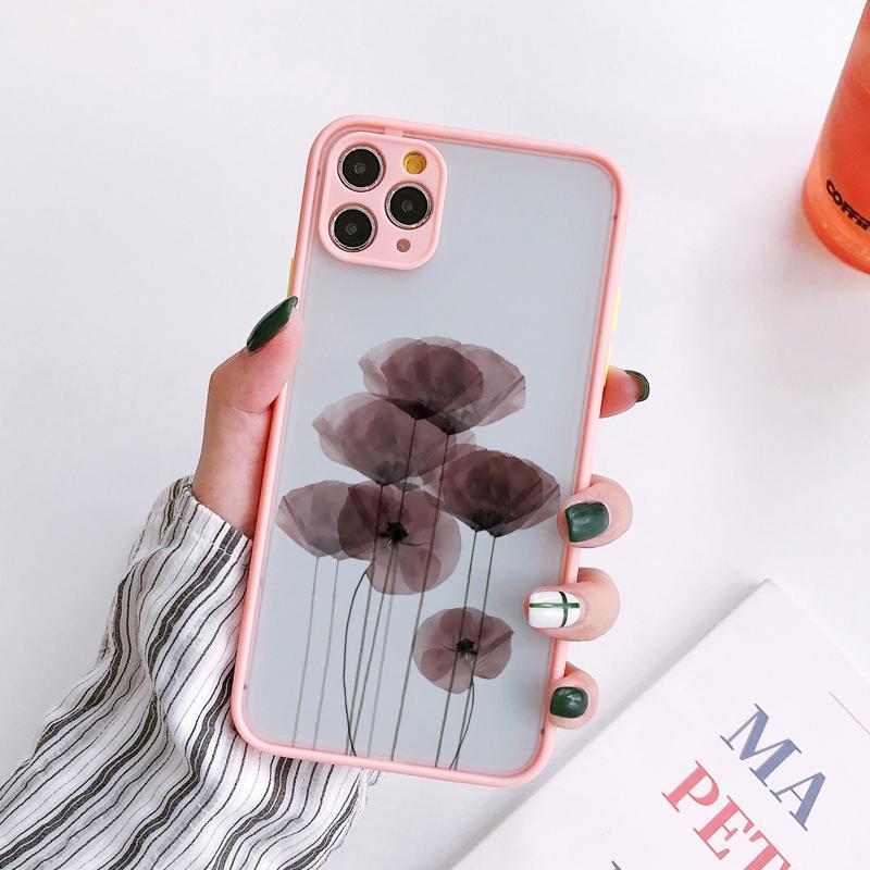 Simple daisy flower Phone Case For iPhone 15 13 12 11 Pro Max 16 14 Plus 12 13 Mini XS X XR 7 8 Plus SE2 Shockproof Back Covers