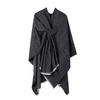 Womens Knitted Faux Cashmere Shawl Wrap With Contrast Stripe Trim Unisex Lightweight Warm Scarf Fall Winter